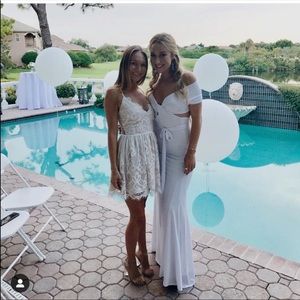 White lace Tobi dress